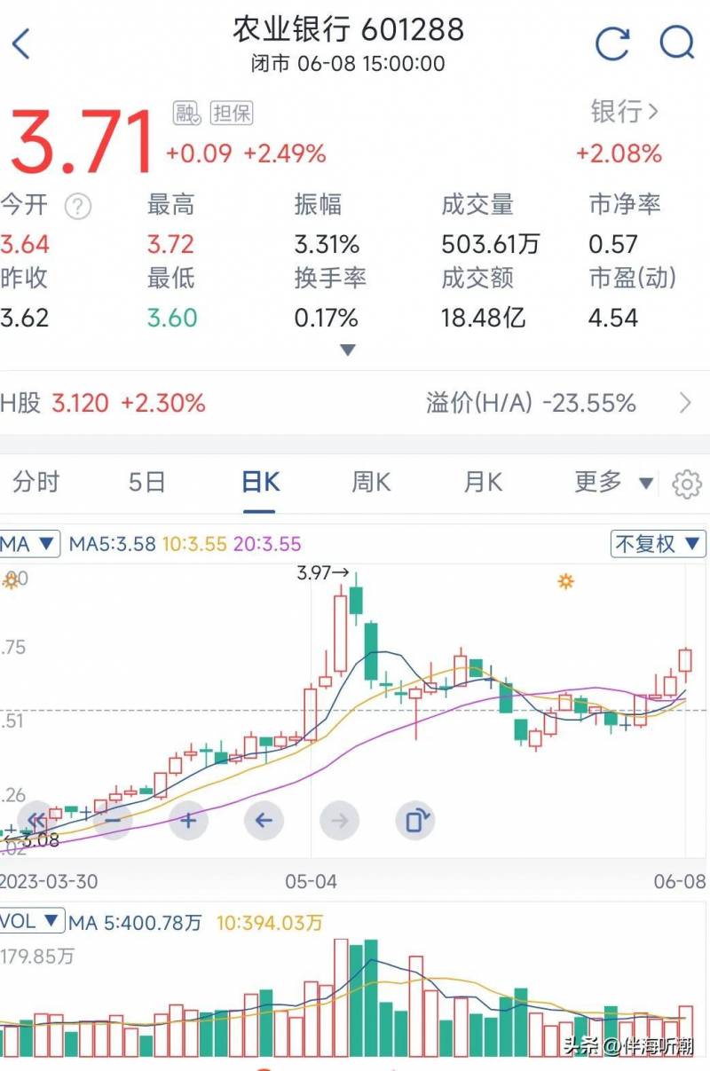 农业银行股票代码（持有农业银行股票明年你的资金收益率会达到多少呢）